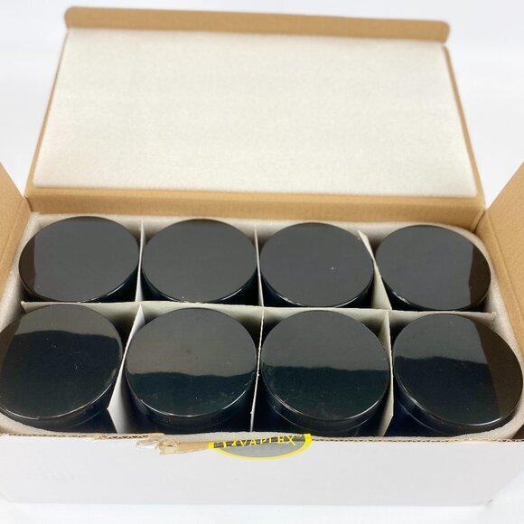 Vivaplex Other - ✨Brand New 8oz Glass Cosmetic Jars with Black Lids - 8 Pack✨